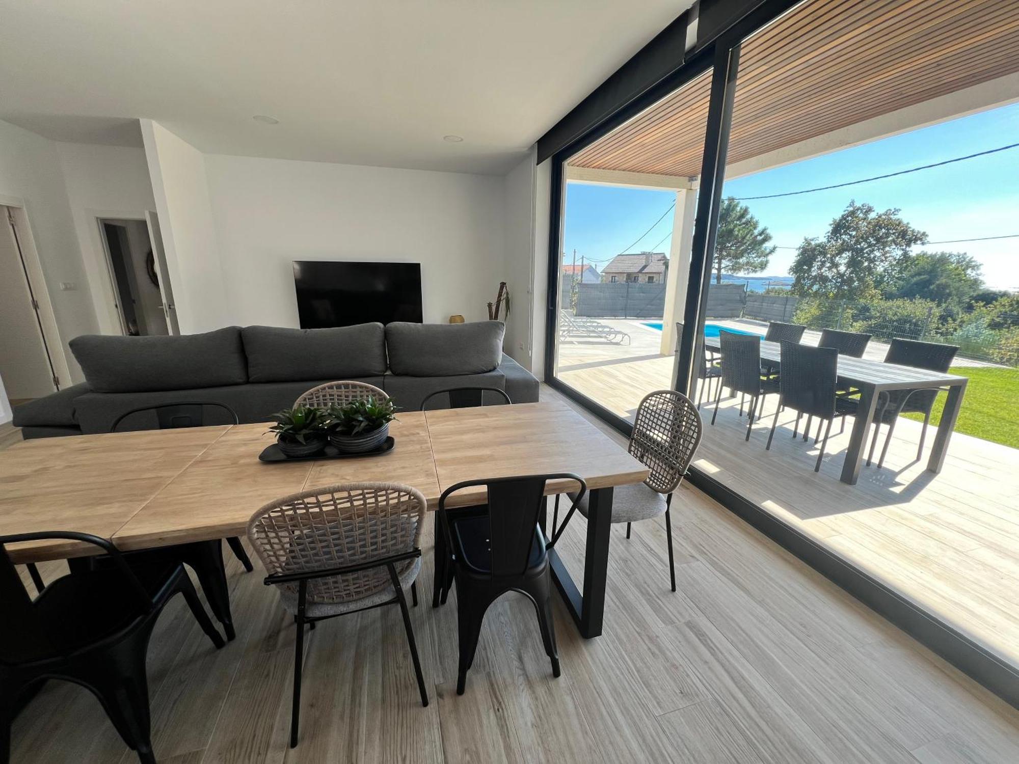 Casa Os Balcons Ria De Arousa Boiro Eksteriør billede